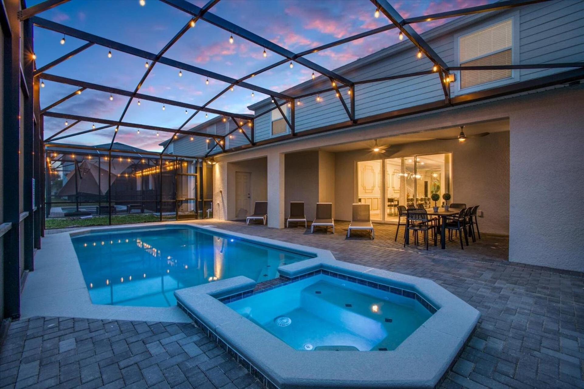 Orlando Villa 6463: Luxurious 10-Bedroom Retreat Davenport Luaran gambar